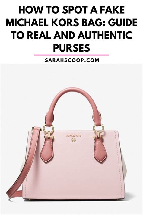 how to identify a fake michael kors bag|michael kors purse authentic.